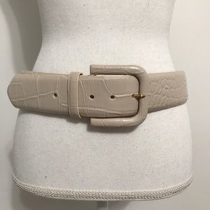 W. Kleinberg Embossed Crocodile Belt
